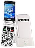 Funker E150 MAX Help Schwarz, Telefon für Senioren, einfacher, intelligente Hilfe, Fernbedienung, XXL-Großbuchstabenbildschirm,…