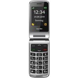 Beafon Bea-fon SL595 - Klapptelefon - schwarz/silber Smartphone (2,4 Zoll, 16 GB Speicherplatz)